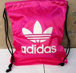 mochila saco adidas rosa