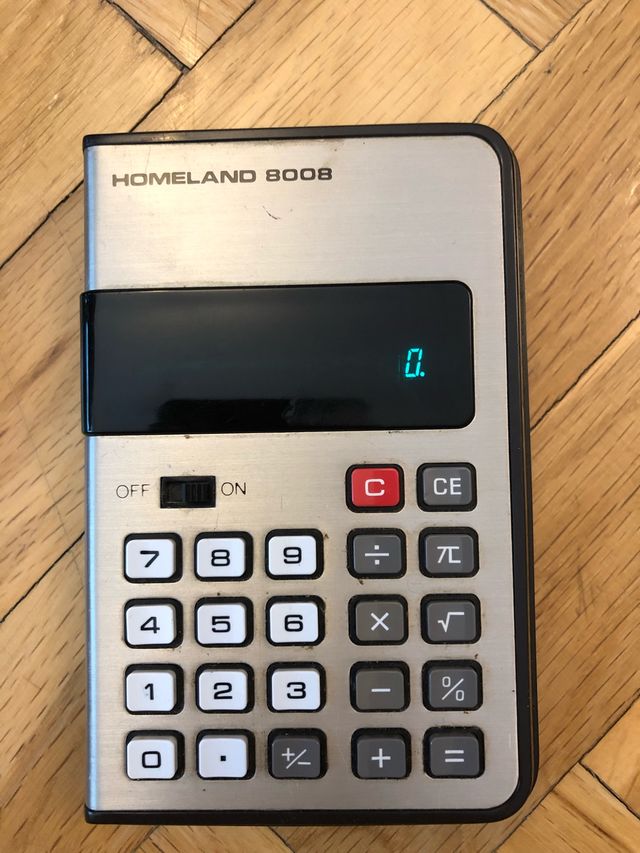 ANTIGUA CALCULADORA HOMELAND 8008
