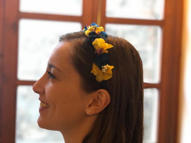 Diadema de flores preservadas