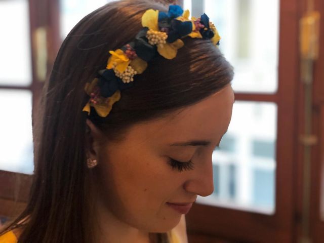 Diadema de flores preservadas