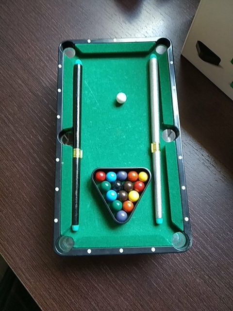 mini mesa de billar