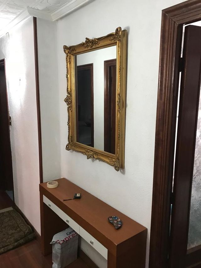 Espejo dorado antiguo clásico de segunda mano por 65 € en León en WALLAPOP