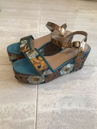 Sandalias Plataforma Mano Wallapop Con Segunda De En Fiesta PXOZulTwki