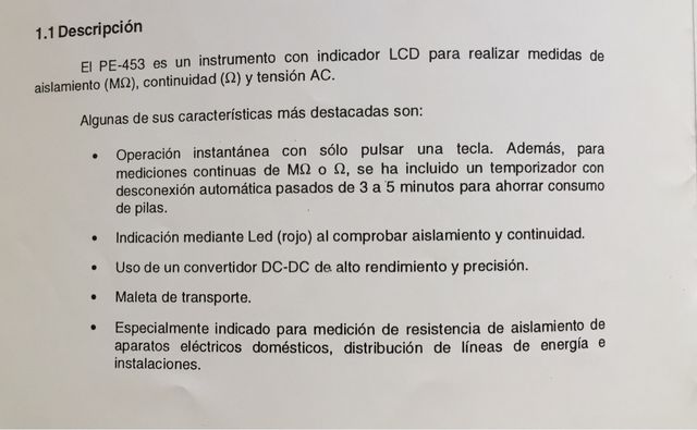 Tester PE-453 PROMAX