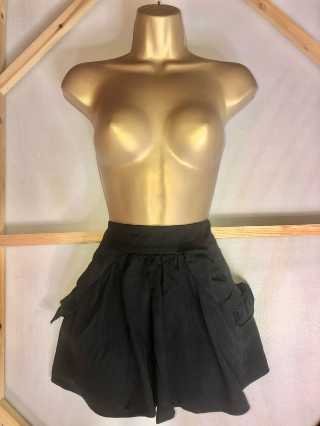 PEPE JEANS mini falda negra