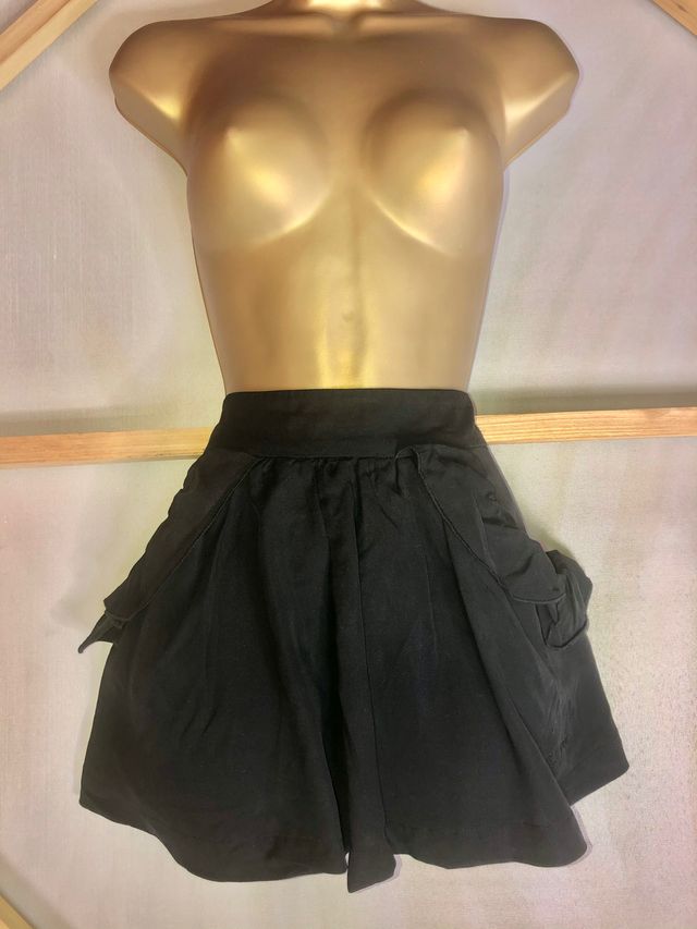 PEPE JEANS mini falda negra