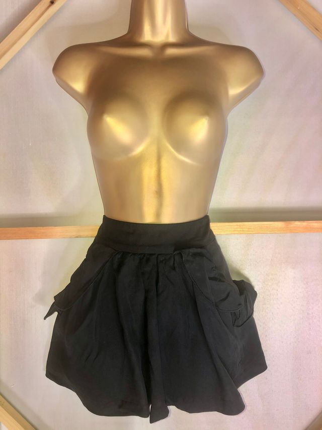 PEPE JEANS mini falda negra