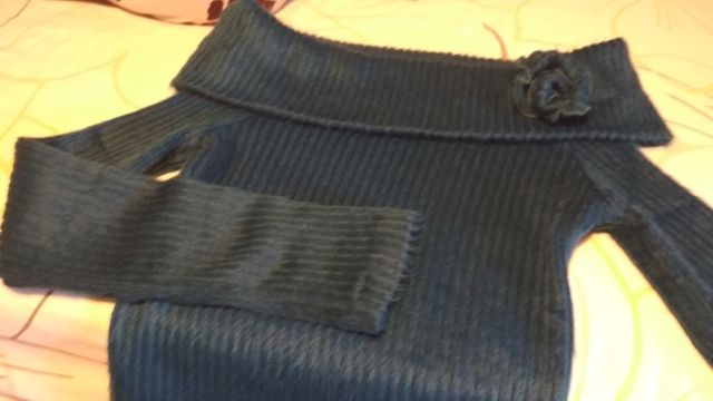 Jersey mujer azul verdoso, Green Coast. NUEVO.