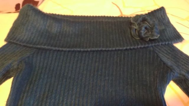 Jersey mujer azul verdoso, Green Coast. NUEVO.