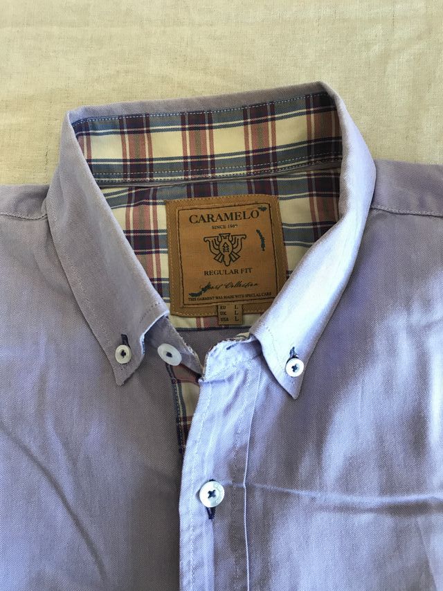 Camisa masculina de Caramelo
