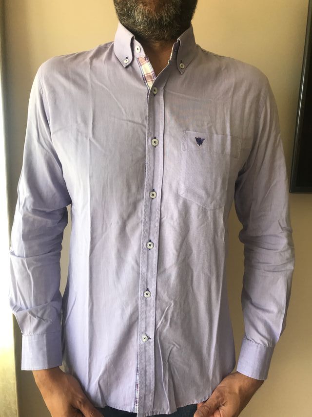 Camisa masculina de Caramelo