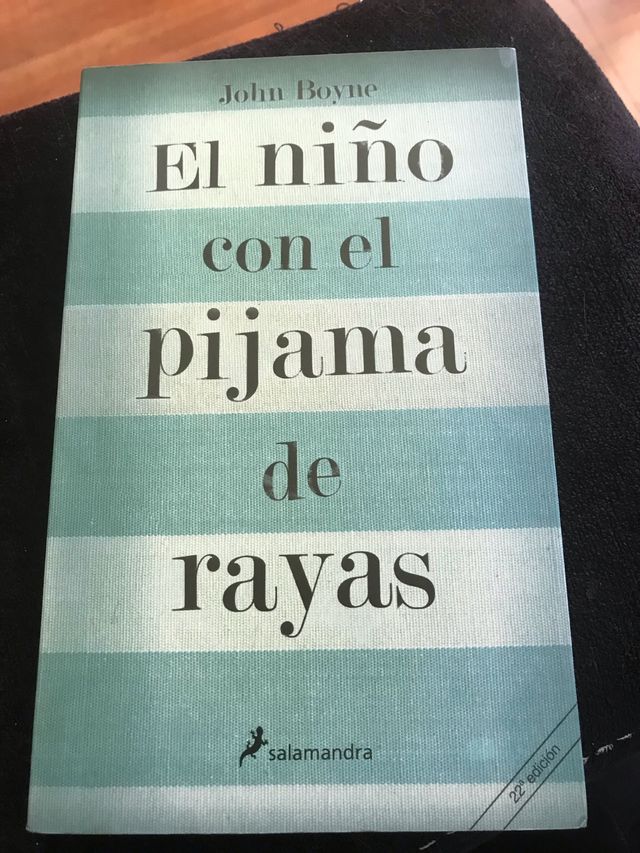Libro el niño con el pijama de rayas.