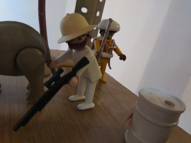 Safari film crew. Ref: 3414. Playmovil antiguo