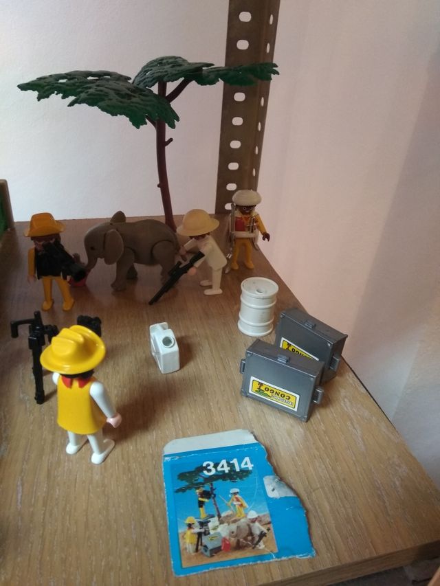 Safari film crew. Ref: 3414. Playmovil antiguo