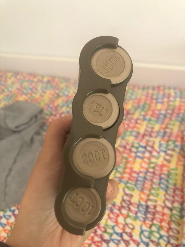 Cartucho para monedas rígido