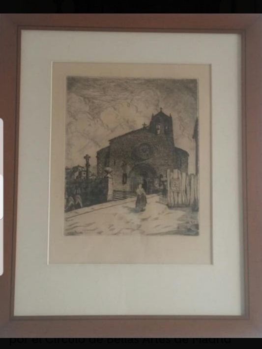 AGUAFUERTE de JULIO PRIETO NESPEREIRA de 1928