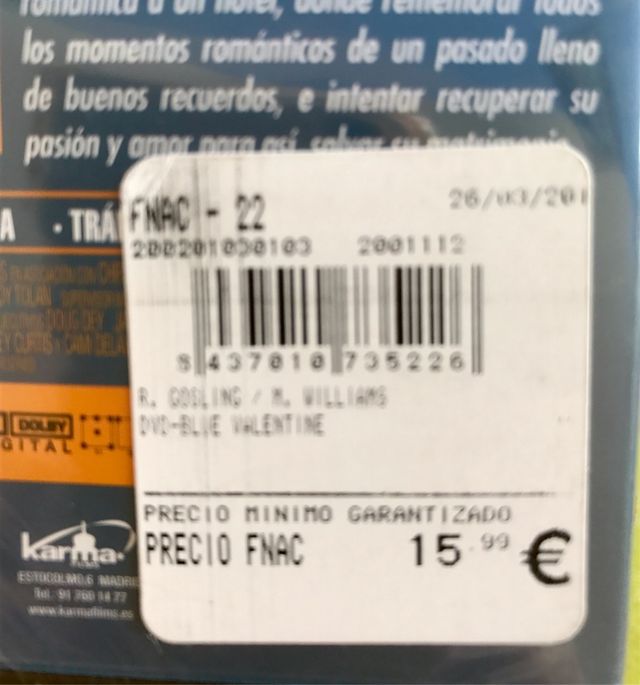 Pelicula DVD precintada