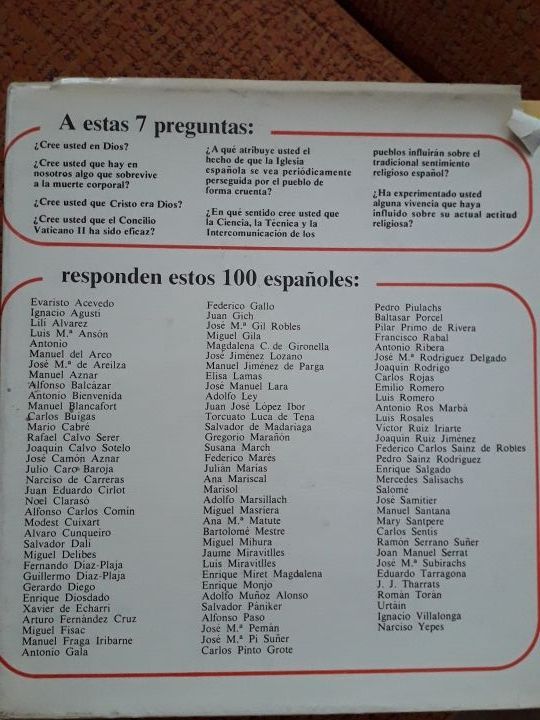 libro 100 españoles y dios. años 60