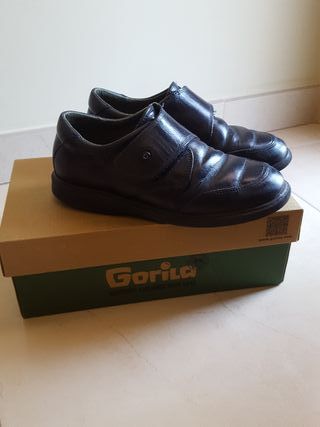 Zapato colegial azul puntera reforzada Gorila niño | Calzados Picolines -  Zapatería Infantil, Calzado Infantil