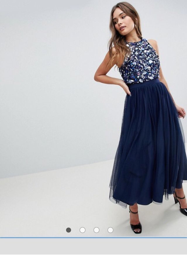 Vestido midi ASOS