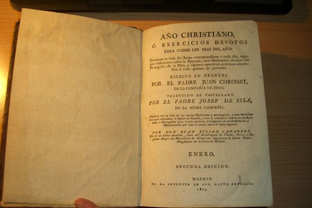 1805 Año cristiano 12 tomos piel, completa