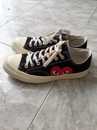 cdg converse negras cdg converse negras
