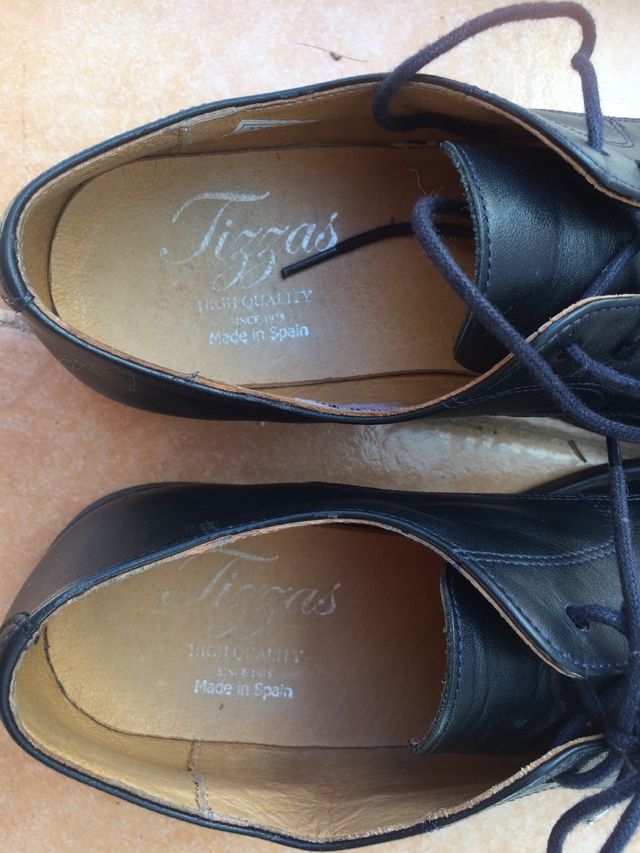 Zapatos de comunión azul marino niño talla 36