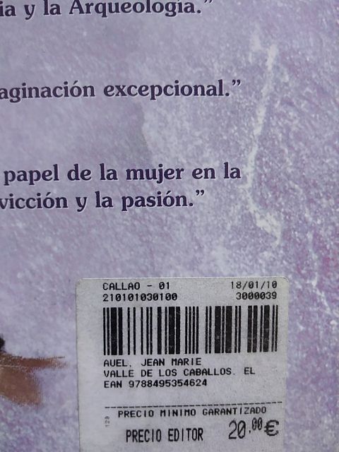 El valle de los caballos de Jean M Auel