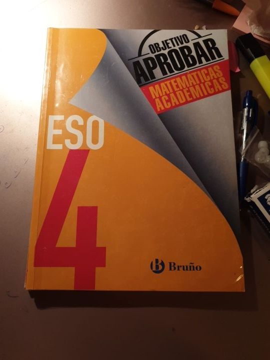 VENDO LIBRO OBJETIVO APROBAR MATEMÁTICAS ACD. 4ESO