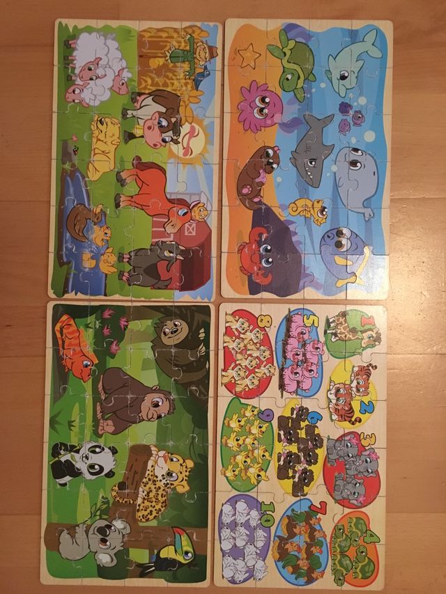 Puzzles infantiles .