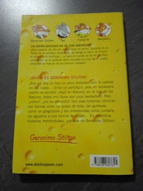 Geronimo Stilton ratón educado no se tira ratopedo