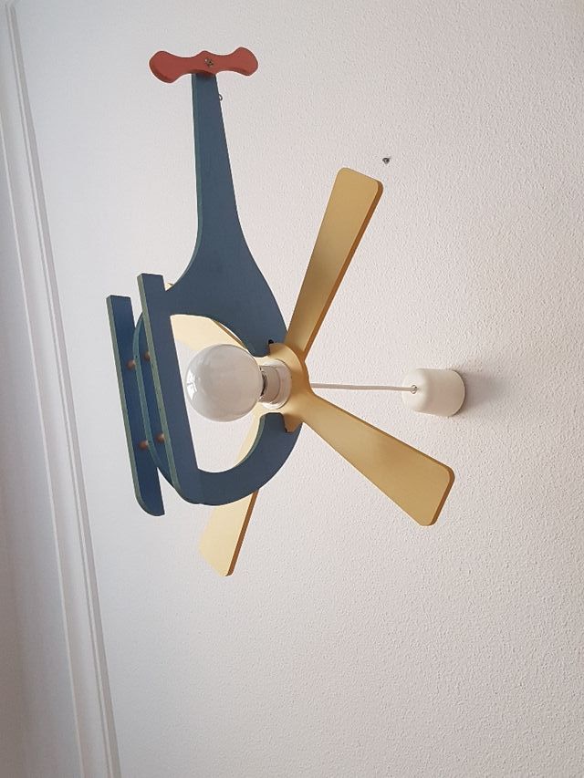 LÁMPARA  juvenil , helicóptero