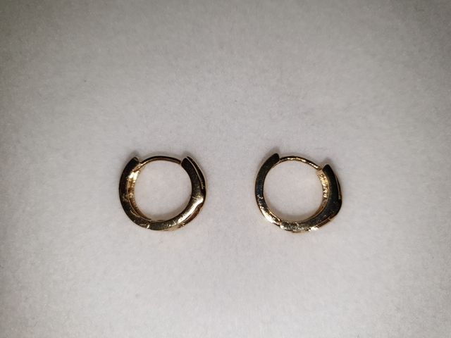 pendientes dorados de aro