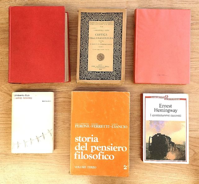 Lote 4 libros en italiano