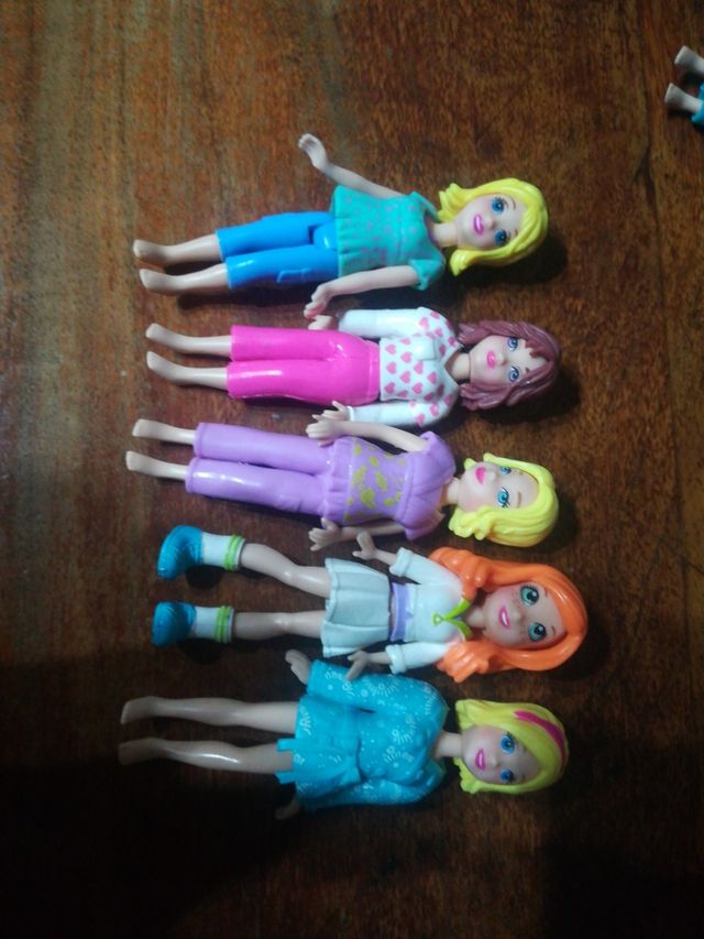 Polly Pocket, muñecas, autocaravana, complementos