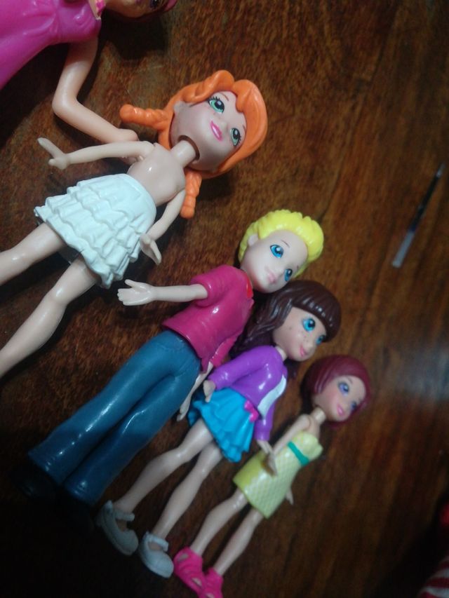 Polly Pocket, muñecas, autocaravana, complementos