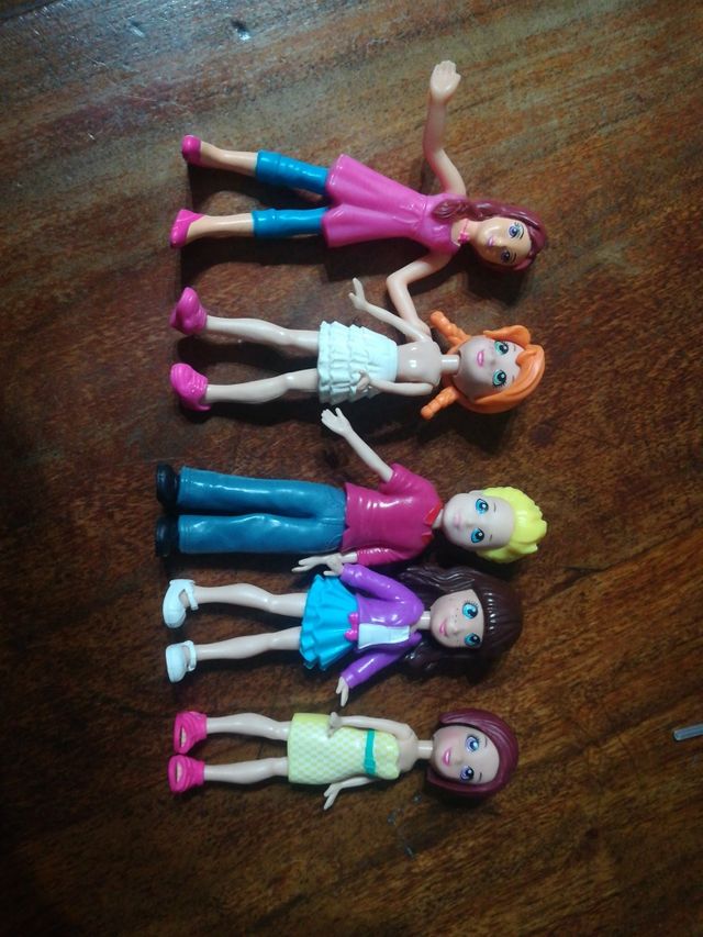 Polly Pocket, muñecas, autocaravana, complementos
