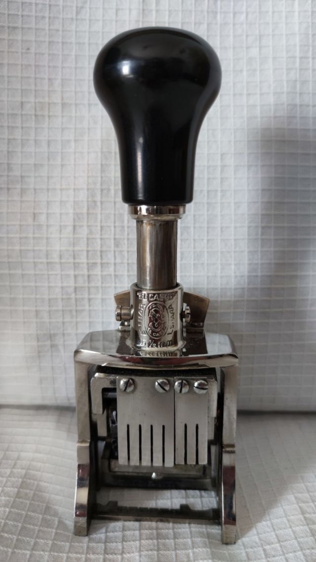 Sello numerador vintage