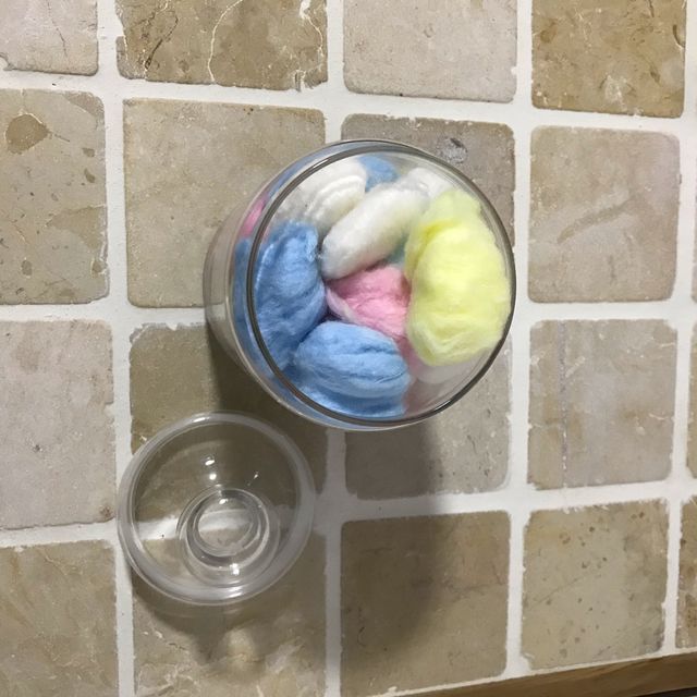 Frasco de cristal con tapa