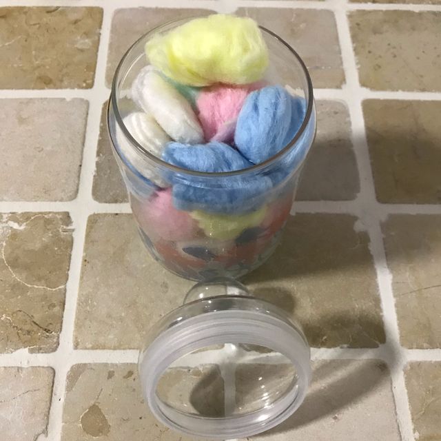 Frasco de cristal con tapa