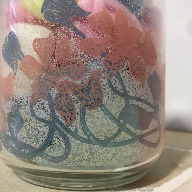 Frasco de cristal con tapa