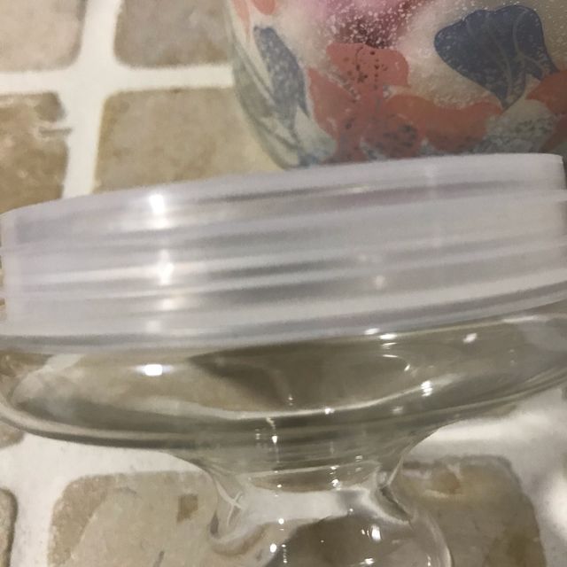 Frasco de cristal con tapa