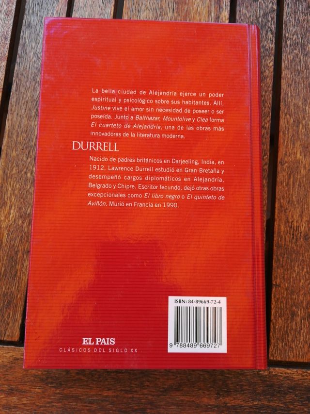 libro Justine. Lawrence Durrell.