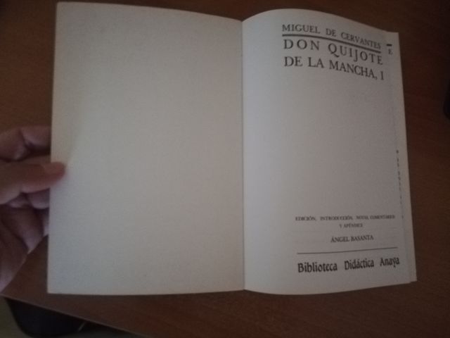 Don Quijote de la Mancha, I Miguel de Cervantes