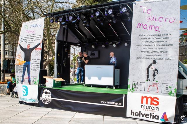 Camión escenario disco móvil