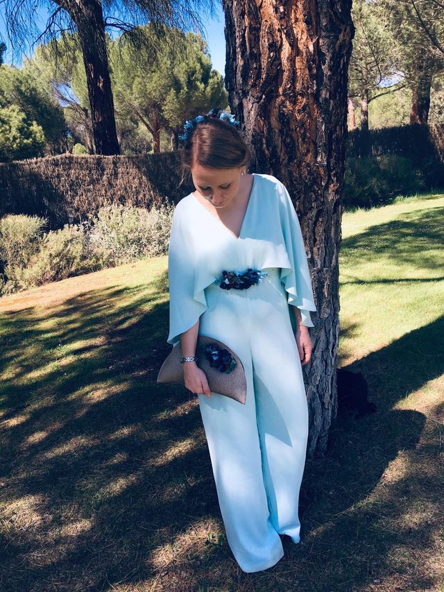 Tocado flores preservadas