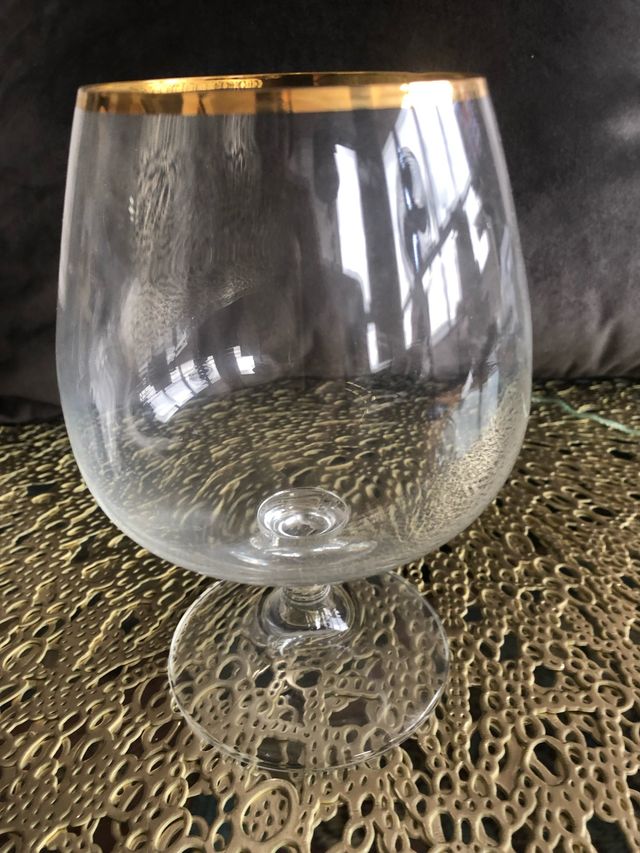 COPAS  BRANDY  borde Oro 6u