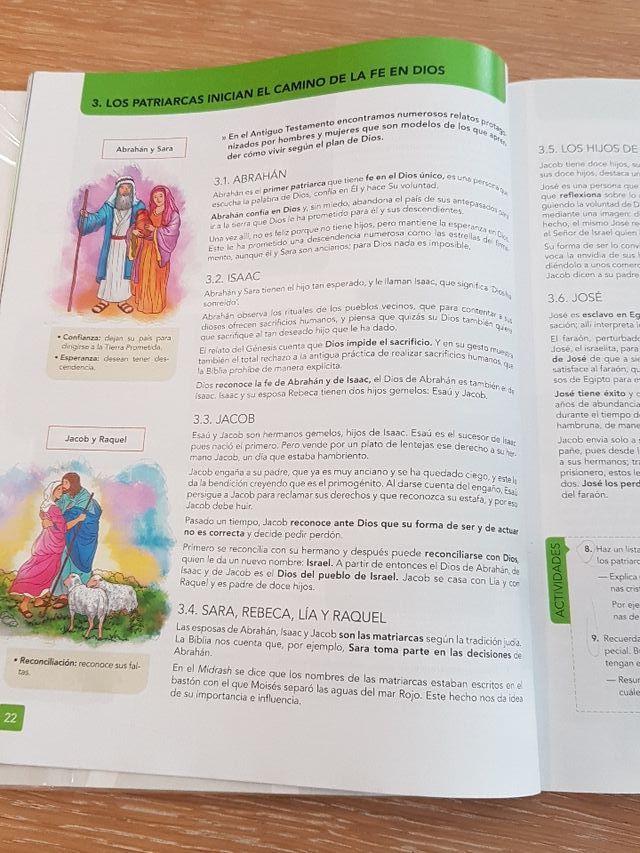 Libro de Religión Católica de 1º de ESO Edebé