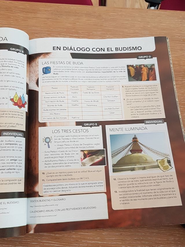 Libro de Religión Católica de 1º de ESO Edebé