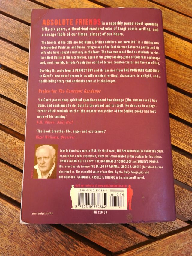 Absolute Friends. John le Carré